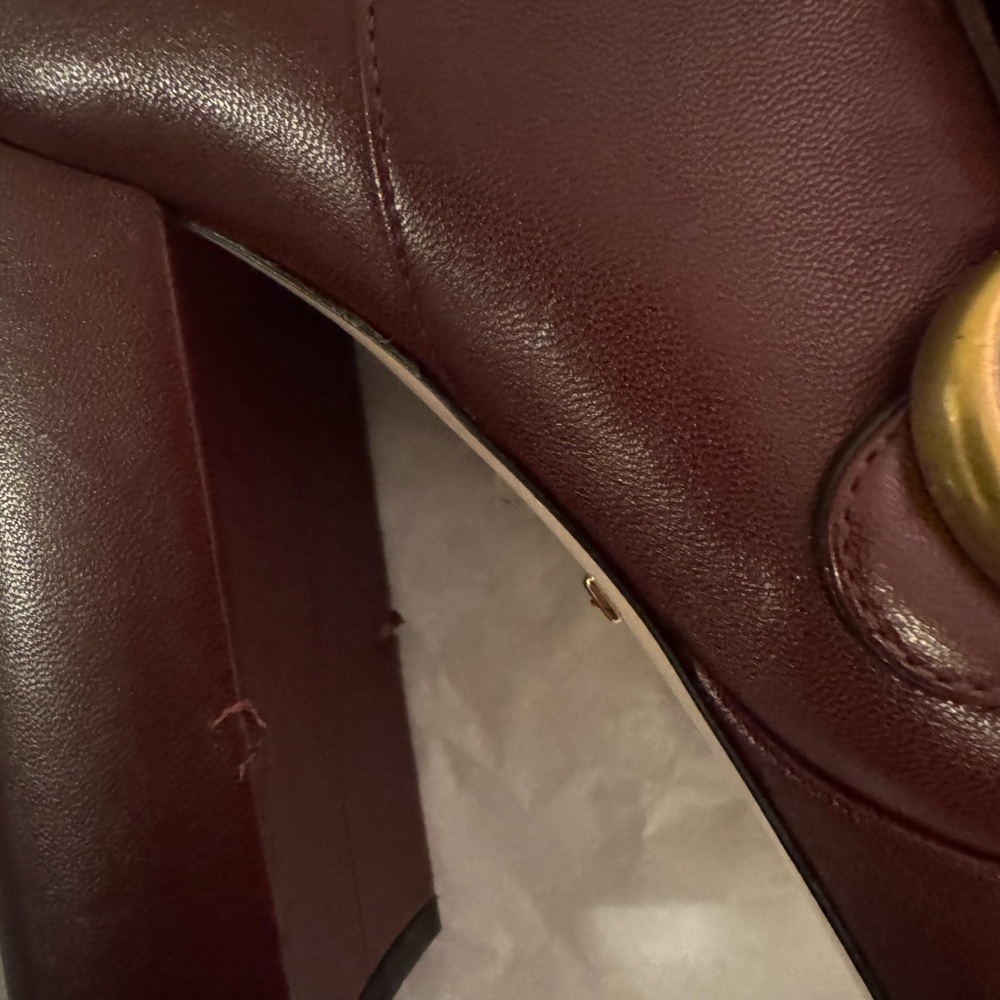 Authentic Gucci Marmont Fringe Platform Ankle Boots - Picture 6 of 11